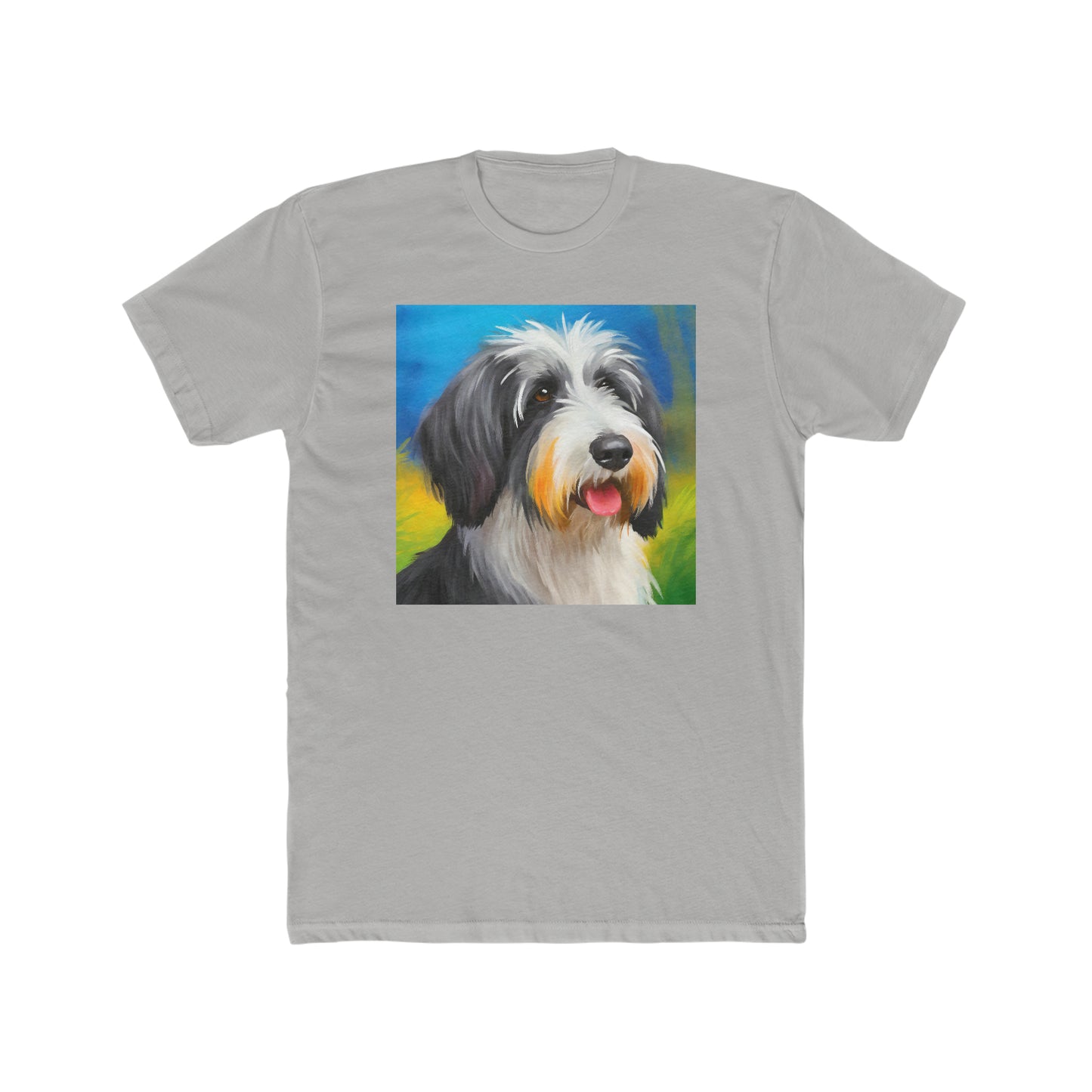 Polish Lowland Sheepdog --  Men's Fitted Cotton Crew Tee