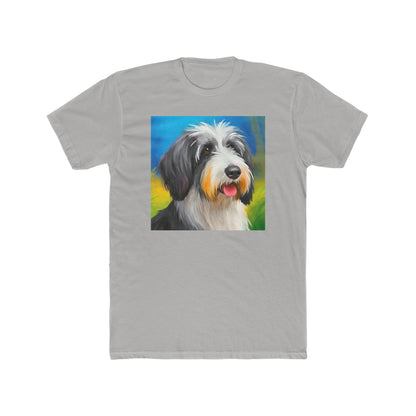 Polish Lowland Sheepdog --  Men's Fitted Cotton Crew Tee