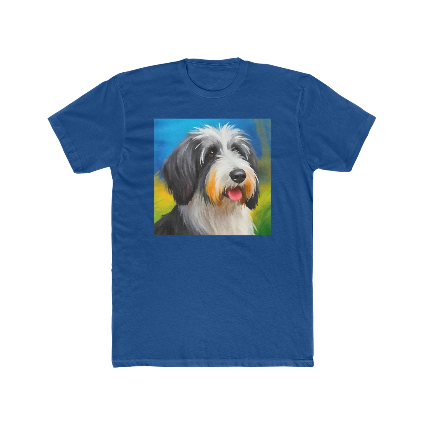 Polish Lowland Sheepdog --  Men's Fitted Cotton Crew Tee