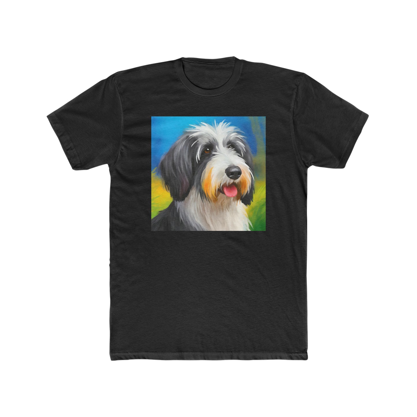Polish Lowland Sheepdog --  Men's Fitted Cotton Crew Tee