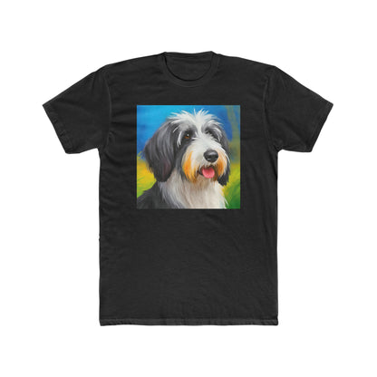 Polish Lowland Sheepdog --  Men's Fitted Cotton Crew Tee