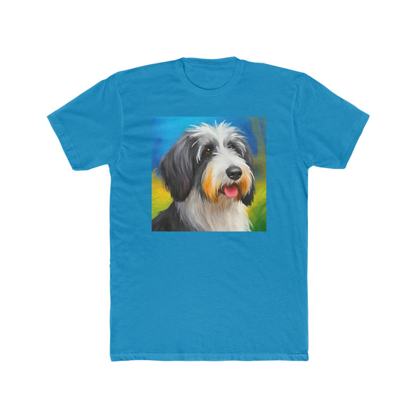 Polish Lowland Sheepdog --  Men's Fitted Cotton Crew Tee