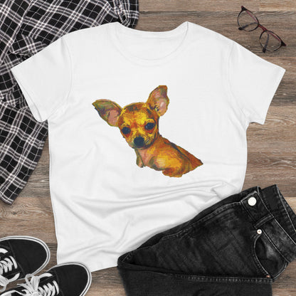 Chihuahua 'Belle' Women's Midweight Cotton Tee