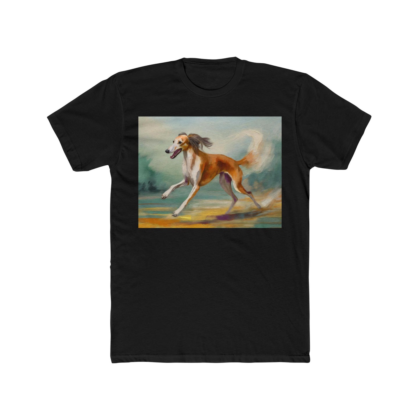Saluki Men's Fitted Cotton Crew Tee