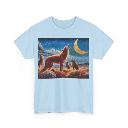 Coyotees in Moonlight Unisex Heavy Cotton Tee