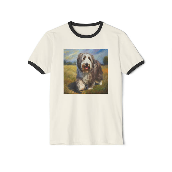 Bearded Collie Classic Cotton Ringer T-Shirt