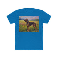 Plott Hound Men's Fitted Cotton Crew Tee