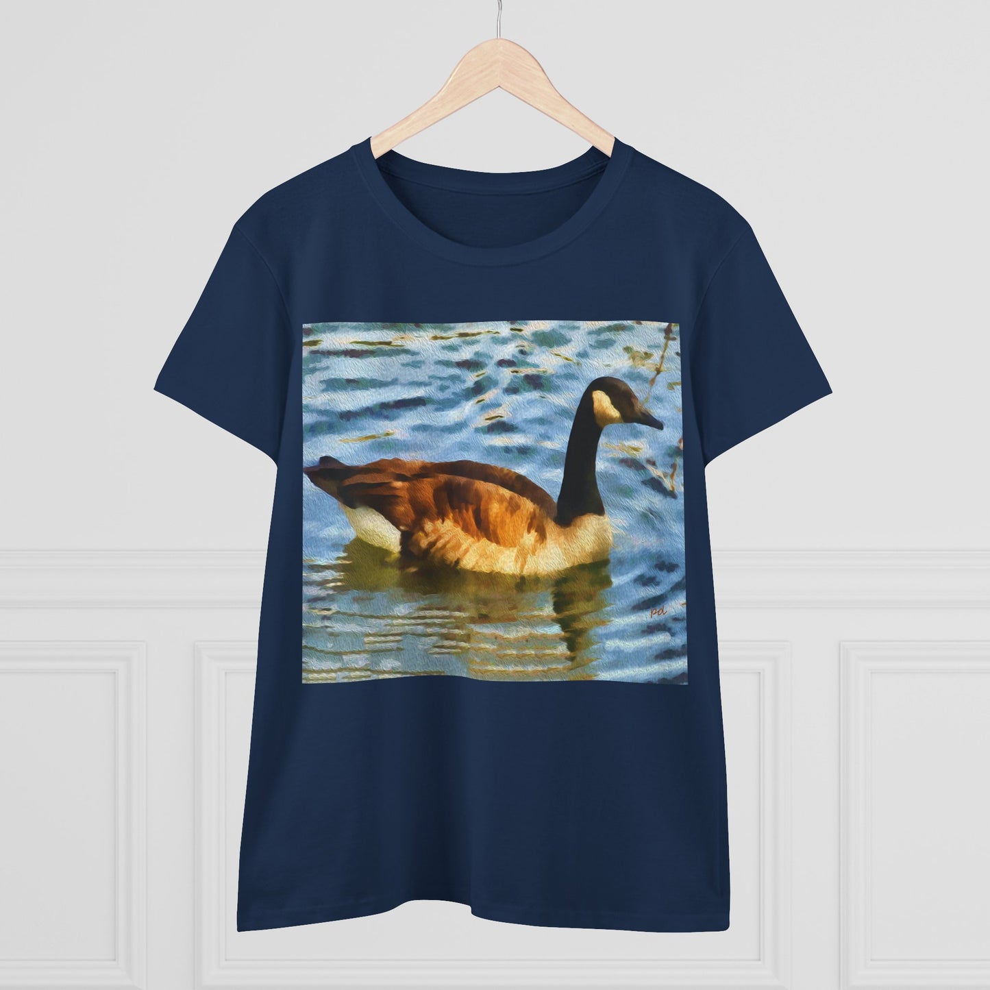 Canadian Geese Women's Midweight Cotton Tee