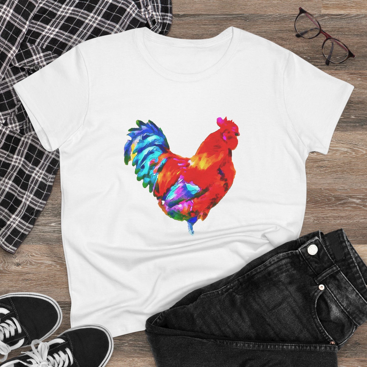 Rooster 'Craw' Women's Midweight Cotton Tee