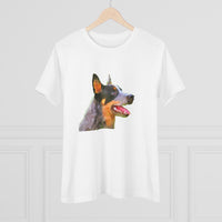 Blue Heeler - Australian Cattle Dog 'Percy' Women's Relaxed Fit Cotton Tee