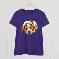 English Foxhound 'Sheeba' Women's Midweight Cotton Tee