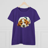 English Foxhound 'Sheeba' Women's Midweight Cotton Tee