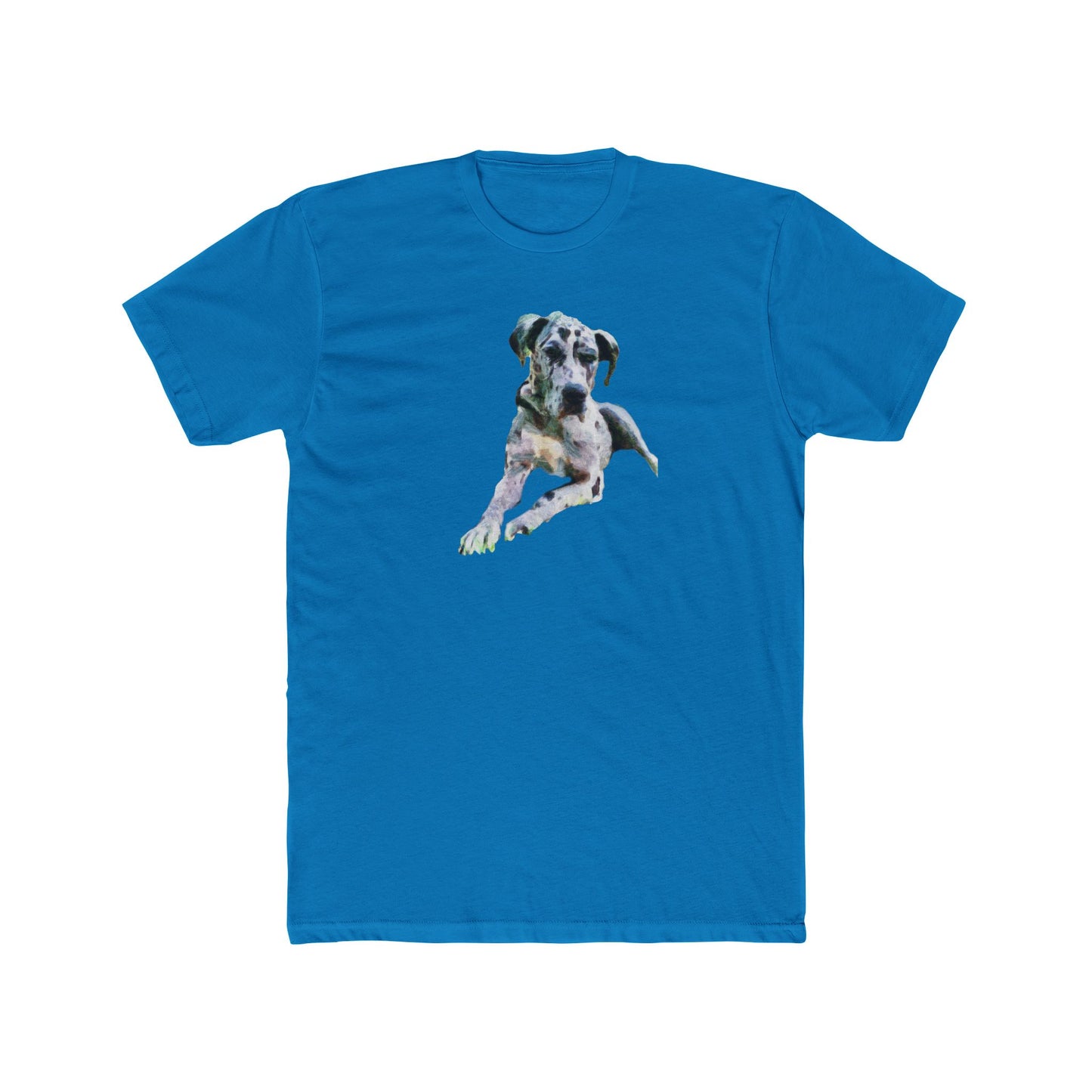 Harlequin Great Dane 'Leonid' Men's Fitted Cotton Crew Tee