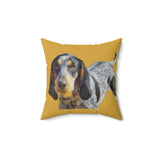 Bluetick Coonhound -  -  Spun Polyester Throw Pillow