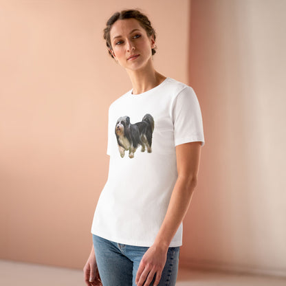 Lowchen Women's Relaxed Fit Cotton Tee