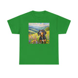 Black & Tan Coonhound Unisex Heavy Cotton Tee