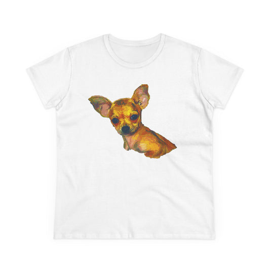 Chihuahua 'Belle' Women's Midweight Cotton Tee