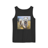 Cairn Terriers  -  Unisex Relaxed Fit Garment-Dyed Tank Top