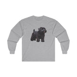 Black Russian Terrier Puppy  Unisex Classic Cotton Long Sleeve Tee