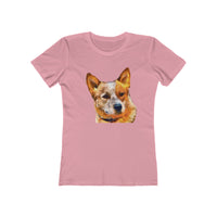 Red Heeler - Australian Cattle Dog - Women's Slim Fit Ringspun Cotton T-Shirt