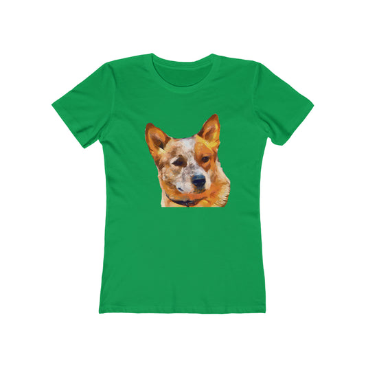 Red Heeler Women's Slim Fit Ringspun Cotton T-Shirt: A Stylish Canine Companion
