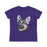 German Shepherd 'Sly' Women's Midweight Cotton Tee