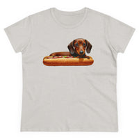 Dachshund  --  Weiner Dog  --  Women's Midweight Cotton Tee