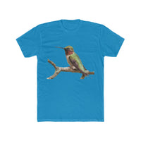 Humming Bird 'Cheeky' --  Men's Fitted Cotton Crew Tee