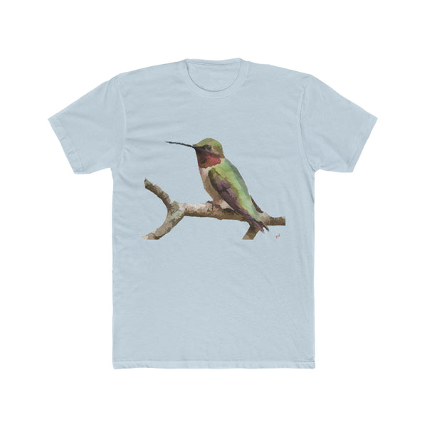 Humming Bird 'Cheeky' --  Men's Fitted Cotton Crew Tee