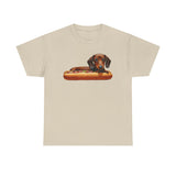 Dachshund  --  Weiner Dog  --  Unisex Heavy Cotton Tee