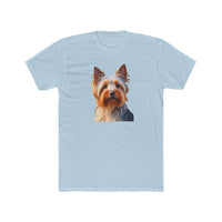 Silky Terrier - Men's Fitted Cotton Crew Tee