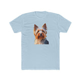 Silky Terrier - Men's Fitted Cotton Crew Tee