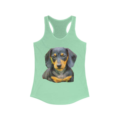 Dachshund 'Doxie #2' Women's Racerback Tank