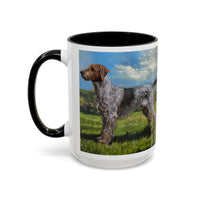 Wirehaired Pointing Griffon Ceramic Accent Coffee Mug - 2 sizes