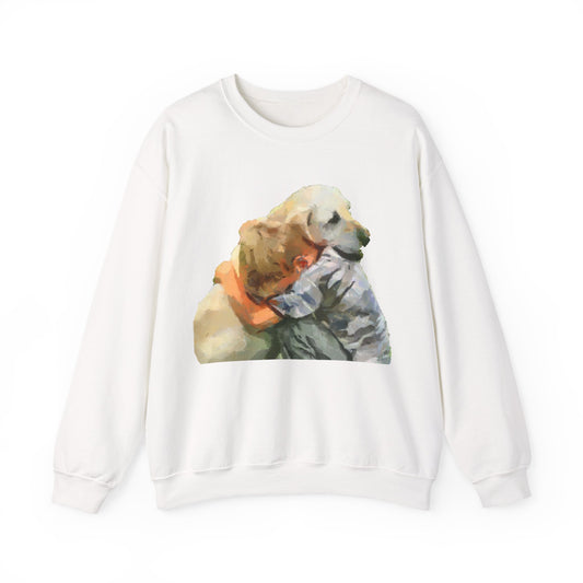 Yellow Labrador Retriever Unisex Crewneck Sweatshirt