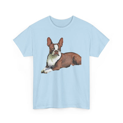 Boston Terrier 'Seely' Unisex Heavy Cotton Tee