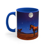 Horses in Moonlight Accent Coffee Mug, 11oz