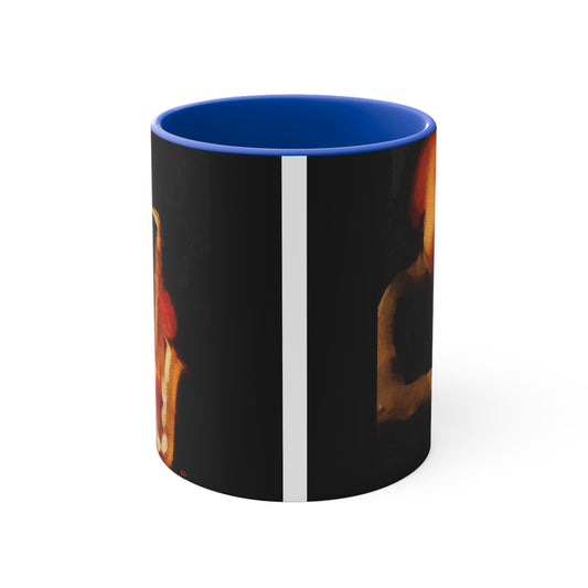 Saxophonist - Accent Coffee Mug, 11oz