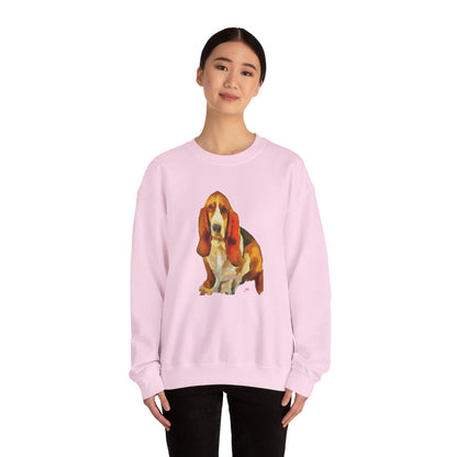 Basset Hound 'Lautrec' Unisex Crewneck Sweatshirt