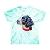 English Cocker Spaniel 'Tango'  Classic Cotton Tie-Dye Tee, Cyclone