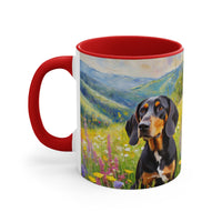 Black & Tan Coonhound Accent Coffee Mug, 11oz