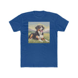 Entlebucher Mountain Dog Men's Fitted Cotton Crew Tee