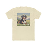 Entlebucher Mountain Dog Men's Fitted Cotton Crew Tee