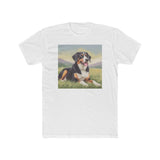 Entlebucher Mountain Dog Men's Fitted Cotton Crew Tee