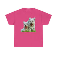 Adorable West Highland Terriers Unisex Heavy Cotton Tee