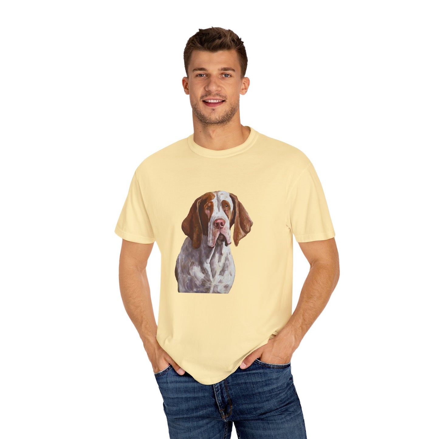 Bracco Italiano Unisex Relaxed Fit Garment-Dyed T-shirt