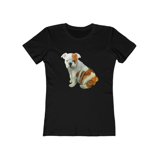 Bulldog 'Bugsy' Women's Ringspun Cotton T-Shirt - Soft Comfort for Everyday Style