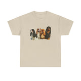 King Charles Spaniel 'Cavalier Club; Unisex Heavy Cotton Tee