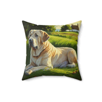 Broholmer - Danish Mastiff  -- Spun Polyester Throw Pillow