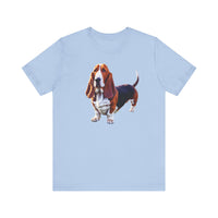 Basset Hound Unisex Jersey Short Sleeve Tee
